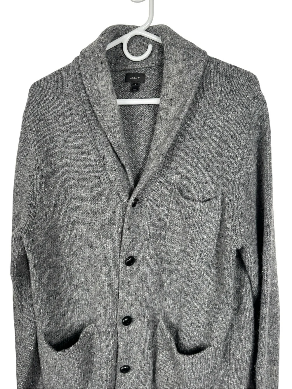 J.Crew Shawl Collar Wool Blend Cardigan Sweater, Size Medium